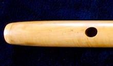 This is a special flute that Martin Doyle made for the spiritual teacher Sri Chinmoy.