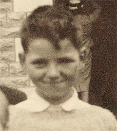 Martin Doyle at 8 or 9 years of age